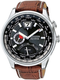 Citizen Eco Drive 180 Czarny/Skóra Ø43 mm BR0011-02E