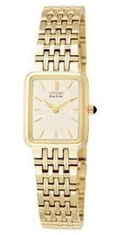 Citizen Eco Drive 180 Biały/Stal w odcieniu złota Ø16 mm EW9472-59P