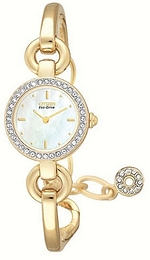 Citizen Silhouette Biały/Stal w odcieniu złota Ø20 mm EW9172-52D