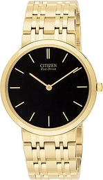 Citizen Stiletto Czarny/Stal w odcieniu złota Ø36 mm AR1052-58E