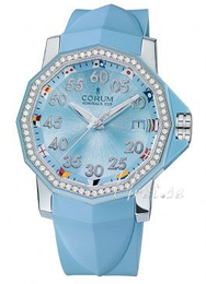 Corum Admirals Cup Niebieski/Guma Ø40 mm 082.953.47.F381BC32