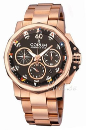 Corum Admirals Cup Brązowy/18 karatowe różowe złoto Ø44 mm 753.692.55.V700AG12