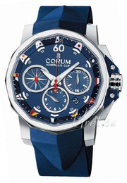 Corum Admirals Cup Niebieski/Guma Ø44 mm 753.693.20.F373AB92
