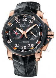 Corum Admirals Cup Czarny/Skóra Ø48 mm 895.931.91.0001AN32
