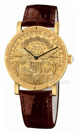 Corum Coin Żółte złoto/Skóra 082.355.56.0002MU51