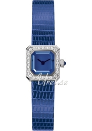 Corum Sugar Cube Niebieski/Skóra 16x16 mm 137.423.47-0023EB34