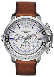 Diesel Chronograph Srebrny/Skóra Ø51 mm DZ4406