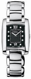 Ebel Brasilia Czarny/Stal 29x24 mm 1215666