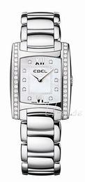 Ebel Brasilia Lady Biały/Stal 34x28 mm 1215779