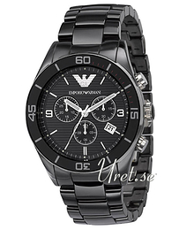 Emporio Armani Franco Czarny/Czeramiczna Ø42 mm AR1421