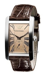 Emporio Armani Classic Srebrny/Skóra 47x31 mm AR0154