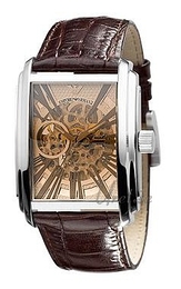 Emporio Armani Meccanico Szkieletowa tarczy/Skóra 40x37 mm AR4230