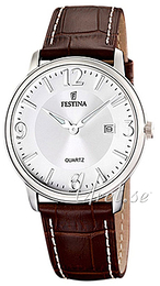 Festina Srebrny/Skóra Ø41 mm F16516-3