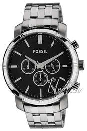 Fossil Czarny/Stal Ø46 mm BQ1278