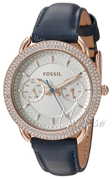 Fossil Tailor Biały/Skóra Ø34 mm ES4052
