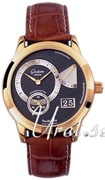 Glashütte Original Pano Szary/Skóra Ø39 mm 65-01-15-01-04