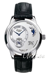 Glashütte Original Pano PanoMaticLunar Srebrny/Skóra Ø39.4 mm 90-02-02-02-04