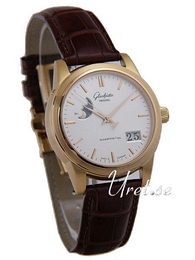Glashütte Original Senator Srebrny/Skóra Ø39 mm 39-41-03-11-04