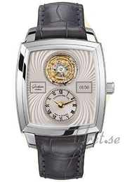 Glashütte Original Senator Srebrny/Skóra 40x36 mm 43-01-13-12-04