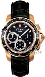 Glashütte Original Sport Evolution Chronograph Czarny/Skóra Ø42 mm 39-31-43-61-02