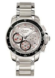 Glashütte Original Sport Evolution Chronograph Srebrny/Stal Ø42 mm 39-31-46-03-14