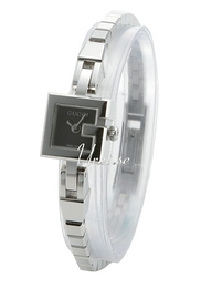 Gucci 100G-105 Czarny/Stal 14x14 mm YA102506