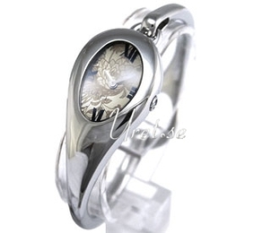 Gucci 100G-105 Żółte złoto/Stal w odcieniu złota 29x21 mm YA103523