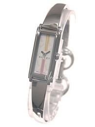 Gucci 107-112 Srebrny/Stal 30x12 mm YA109503