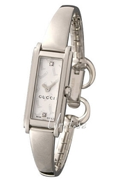 Gucci 107-112 Srebrny/Stal 30x12 mm YA109504