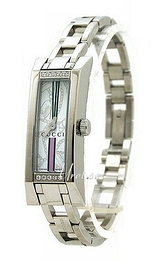 Gucci 107-112 Biały/Stal 36x14 mm YA110506