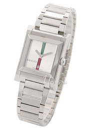 Gucci 107-112 Srebrny/Stal 37x28 mm YA111401
