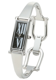 Gucci 1500 Czarny/Stal 30x12 mm YA015545