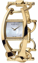 Gucci Chiodo Biały/18 karatowe żółte złoto 23x21 mm YA123505
