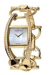 Gucci Chiodo Biały/18 karatowe żółte złoto 23x21 mm YA123506