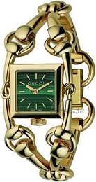Gucci Signoria Zielony/18 karatowe żółte złoto 20x20 mm YA116508