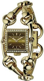 Gucci Signoria Brązowy/18 karatowe żółte złoto 20x20 mm YA116509