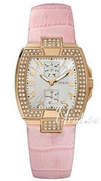 Guess Srebrny/Skóra Ø37 mm W15056L1