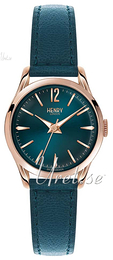 Henry London Westminster Zielony/Skóra Ø25 mm HL25-S-0128