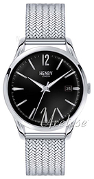 Henry London Hampstead Czarny/Stal Ø39 mm HL39-M-0015