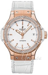 Hublot Big Bang 38 mm Automatic Biały/Skóra Ø38 mm 365.PE.2180.LR.1104