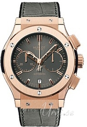 Hublot Classic Fusion Silverstone Chronograph Szary/Skóra Ø45 mm 521.OX.7080.LR
