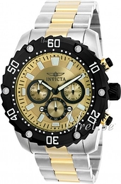 Invicta Pro Diver Żółte złoto/Stal w odcieniu złota Ø48 mm 22519