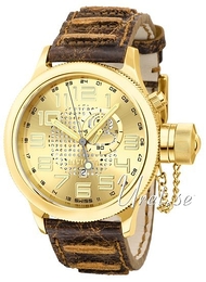 Invicta Russian Diver Żółte złoto/Skóra Ø52 mm 5858