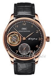 IWC Portuguese Tourbillon Hand-Wound Czarny/Skóra Ø43.1 mm IW544705