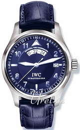 IWC Pilots Spitfire Niebieski/Skóra Ø39 mm IW3251009