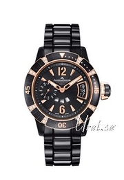 Jaeger LeCoultre Master Compressor Diving Czarny/18 karatowe różowe złoto Ø39 mm 189LC70