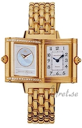 Jaeger LeCoultre Reverso Duetto Biały/18 karatowe żółte złoto 33x21 mm 2661120