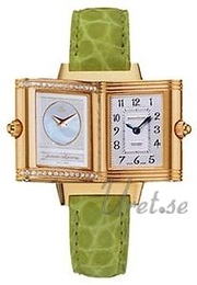 Jaeger LeCoultre Reverso Duetto Biały/Skóra 33x21 mm 2661420