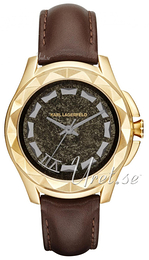 Karl Lagerfeld Karl 7 Czarny/Skóra Ø44 mm KL1038