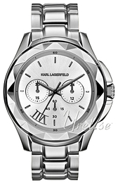 Karl Lagerfeld Karl 7 Srebrny/Stal Ø44 mm KL1048